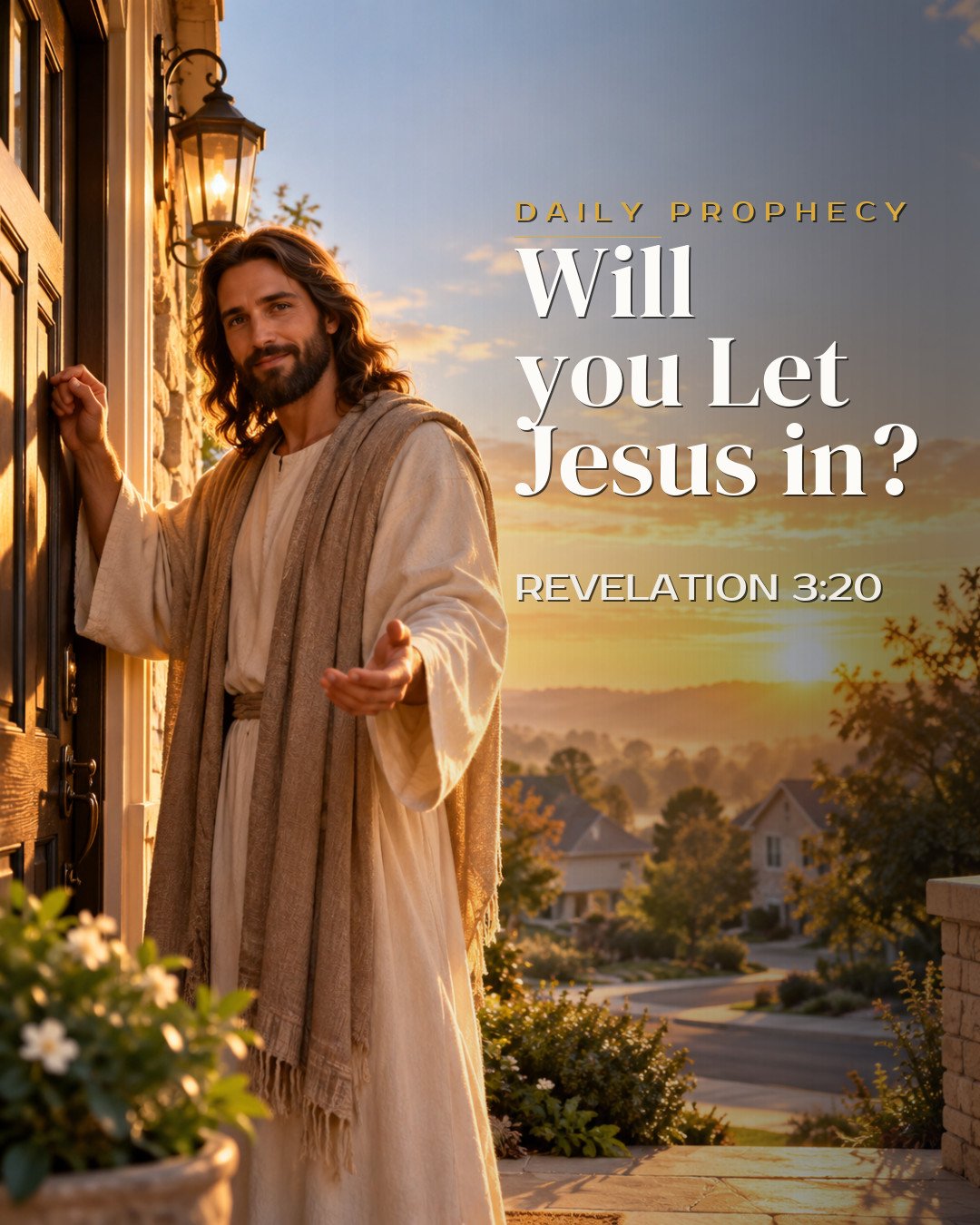 Will you
Let Jesus in?